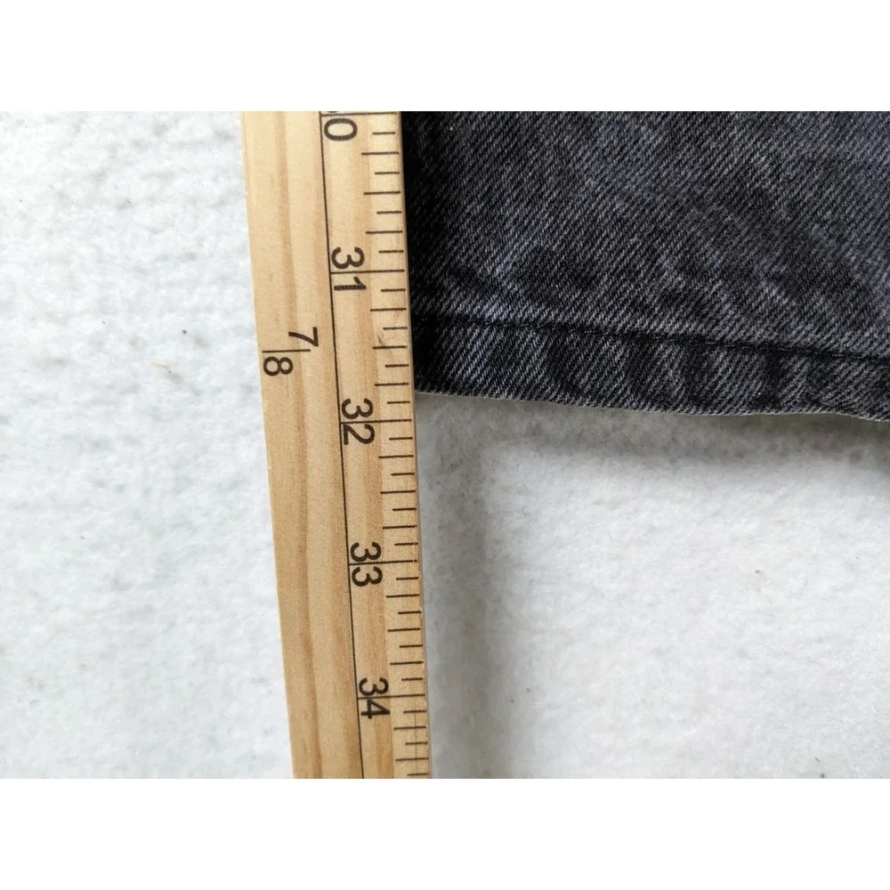 Wrangler Mens Jeans Size 38 x 32 Black Relaxed Fit Denim Cotton